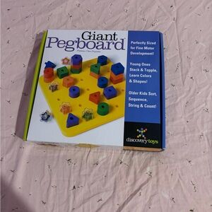 Discovery Toys Giant Pegboard - Yellow, Blue, Red, Green